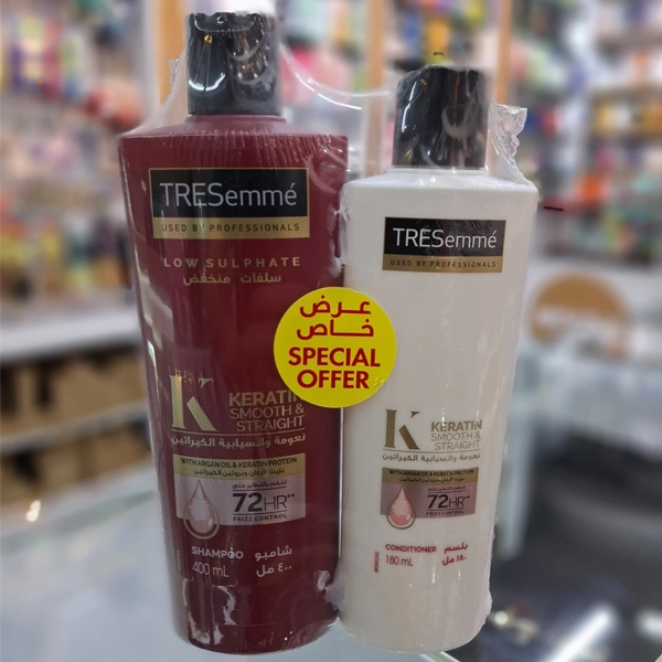 پک شامپو ترزمه قرمز 400 میل و نرم کننده سفید 180 میل اورجینال مناسب انواع مو | TRESemme Shampoo Pack